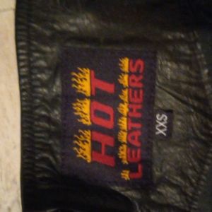 Leather chap NWOT